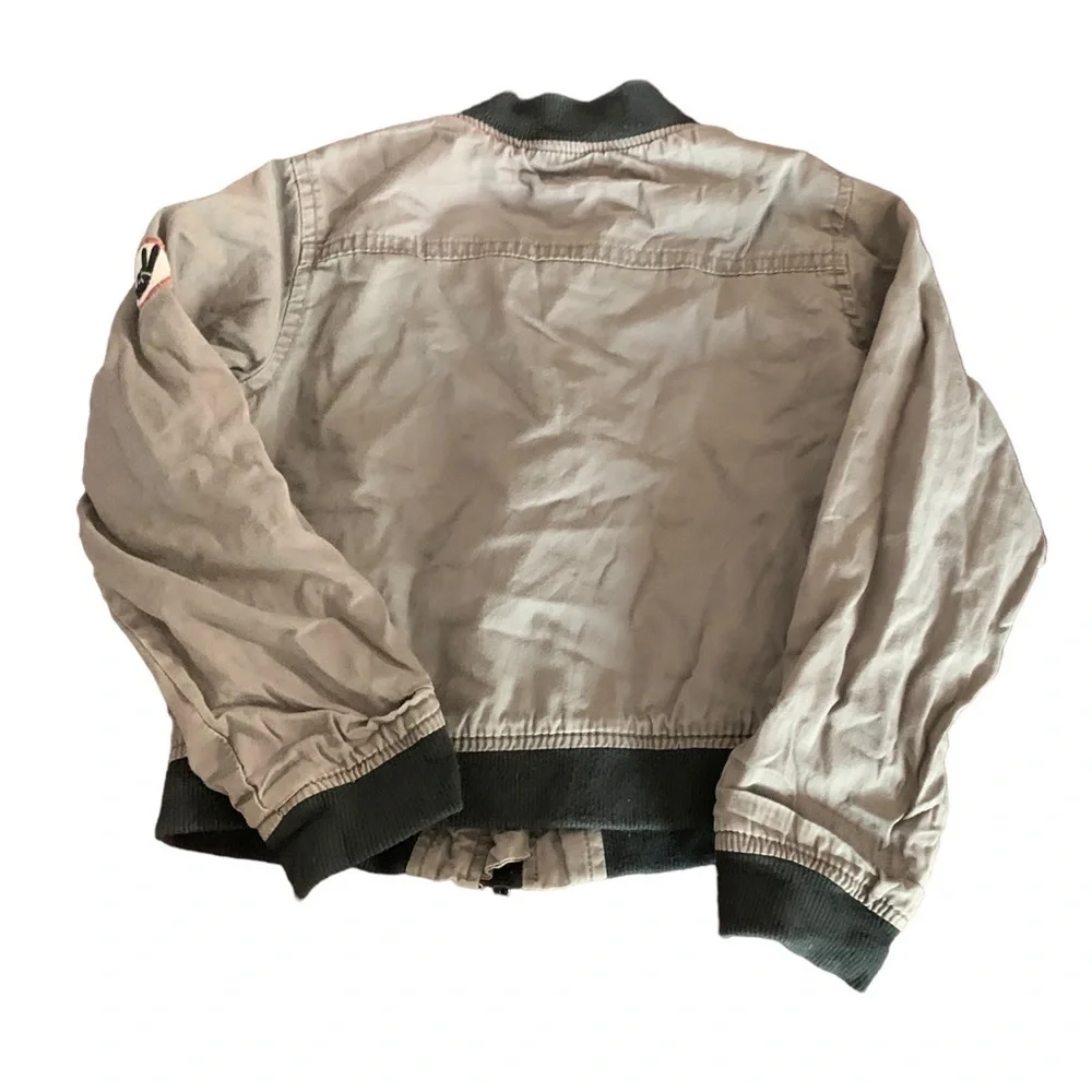 Hudson boys size 6 grey Let's Rock Bomber Jacket - Picture 2 of 8